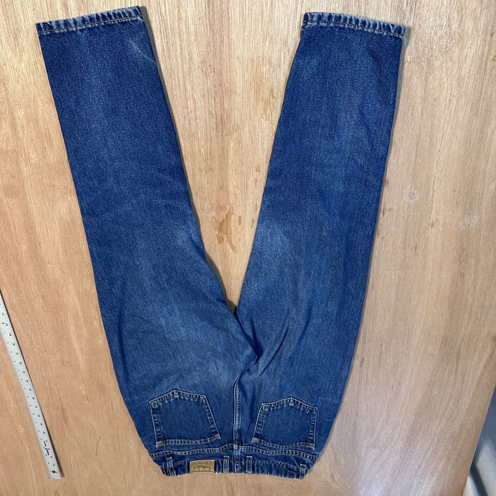 LL Bean Double L Comfort Waist Jeans Medium Wash Straight Leg Blue Mens 28x26.5 - Picture 9 of 10